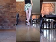 Foot shaking in shorts