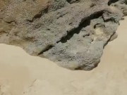 Amadora exibe na praia em publico 2/16