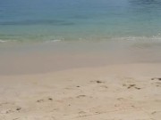 Amadora exibe na praia em publico 6/16