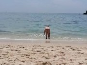 Tenn exhib in public beach portugal 16/16