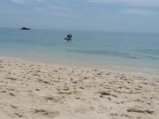 Tenn exhib in public beach portugal 9/16