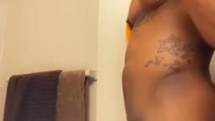Shower off my body ( nice bulge)