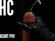 Big Dick Solo Male Stripper Masturbate for Big Juicy Cumshot POV Close Up 15/16