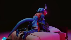 Flamedramon and Hybrid 2 Rock