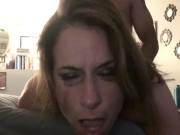 Watch MILF Ericka Aries get a cream pie, with her messy face in the camera  14/16