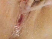 Teen fingering pussy and clit until amazing squirting orgasms!