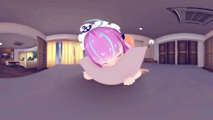 [VR 360 4K] Aqua Minato Hololive Licking the pussy