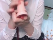 【個人撮影】入らないと思っていた！ ドコス女子の初めてディルドオナニー 2/16