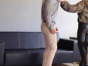 Fuck me rough in torn leather leggings and fur coat (short version) - Otta Koi