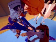 GROUP SEX WITH HU TOA AND MONA - GENSHIN IMPACT PORN 2/16