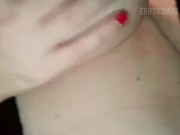 Playing with big natural tits fat girl eroticdarkchubby