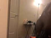 Mr. Hankey L Seahorse Dildo! Straight black man rides huge monster toy for 1st time!