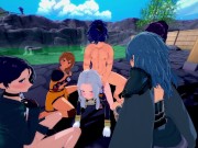 REVERSE GANGBANG - FIRE EMBLEM HAREM (5 GIRLS 1 GUY) 6/16