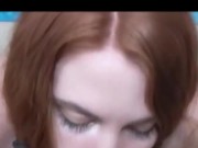 brunette amateur babe milk him with feet and sucking mouth 15/16