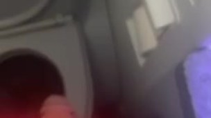 First time on a plane so I had to beat my dickk 