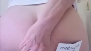 MissLexiLoup hot curvy ass female jerking off anal device pov