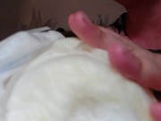 Under this sexy long dress I wear a ready to be filled with pee in this park 16/16