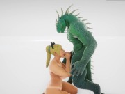 Monster Fucks Busty Blonde 3D 1/16