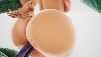 Monster Fucks Busty Blonde 3D