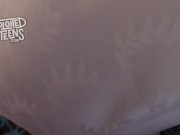 Thin blonde teen loves sucking cock 16/16