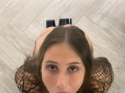 POV Blowjob and Facial 4K, Tattooed couple 10/16