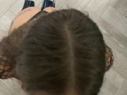 POV Blowjob and Facial 4K, Tattooed couple 15/16