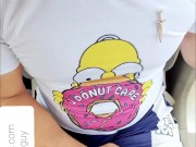 AMPUTEE GUY in the car
