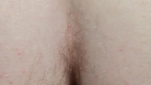 Making my sissy boi ass stretch around my strap-on