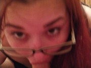 Look me in the eyes when you suck my dick, dirty bich 10/16