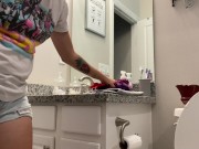 shy slut trying on panties for you 1/16