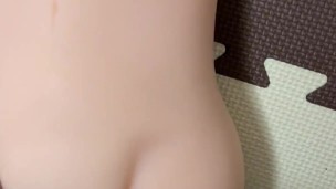 正常位でオナホをガンガン攻める