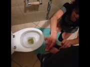 Petite pigtail girls taking her master for a piss 13/16