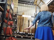 She repeatedly shows her butt in the store 2/16