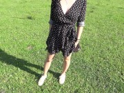 Risky public nature park fuck close to road with bikers 1/16