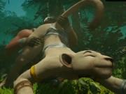 Furry Girl x Stranger Human 3D 4/16