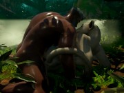 Furry Girl x Stranger Human 3D 8/16