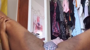 Thick ass shaking and chubby bouncing and playing around in panties