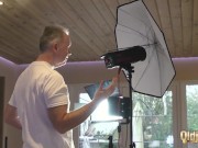 Hardcore 3some with old grandpa and beautiful babes 1/16