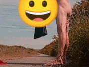 Strip on a cycle track