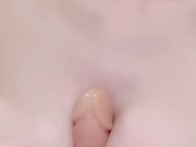 ディルドでヌルヌル ゴム手でパイずり　おちんちんが欲しくてたまらない美巨乳変態お 6/16