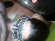 Gf sucks two dicks
