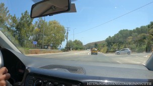 Extreme Blowjob On The Speed Highway! Deepthroat While Driving, Crazy Slut.