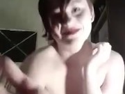 my first anal fingering video - camgirl  barely legal anal masturbation 16/16