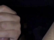 This felt different. She licked the base of my dick while stroking the tip 14/16