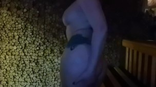 masturbated in the sauna