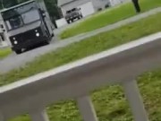 peeing on the front porch while they drop off our packages 6/16