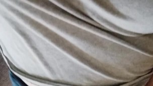 Listening to Wendy's wet pussy pleasing herself under her pants