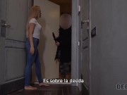 DEBT4k Corredor profesional domina al cobrador de deudas durante el polvo 4/16