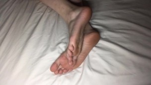 Foot play before bedtime 