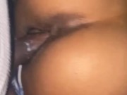 Tight teen creamy pussy takes slow strokes  14/16